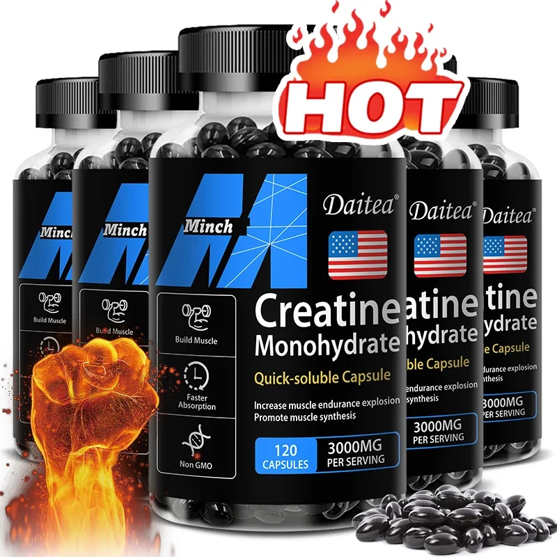 Pre Workout Supplement - Daitea Creatine 3000 mg Monohydrate -