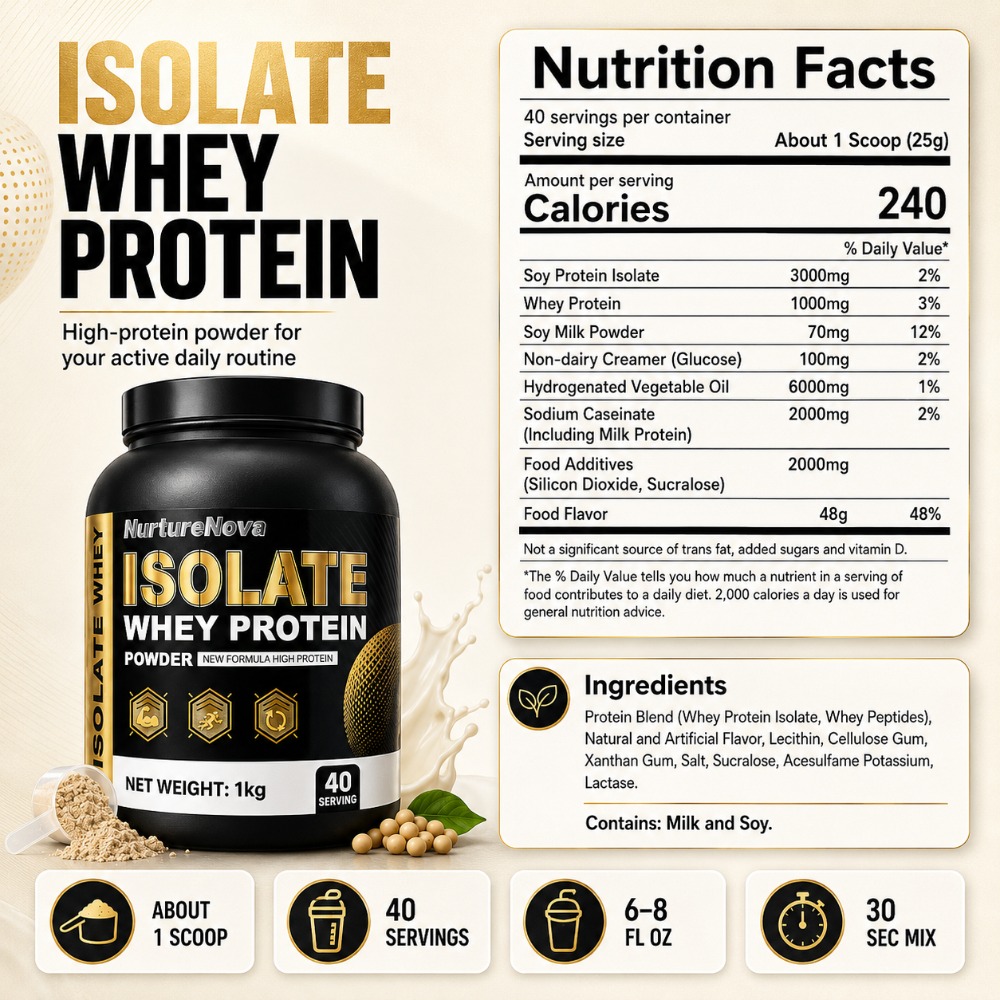 NurtureNova Isolate Whey Prote - огляд і ціна Nutrition Workout