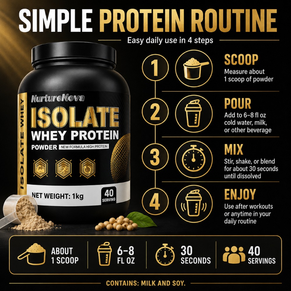 NurtureNova Isolate Whey Prote - огляд і ціна Nutrition Workout