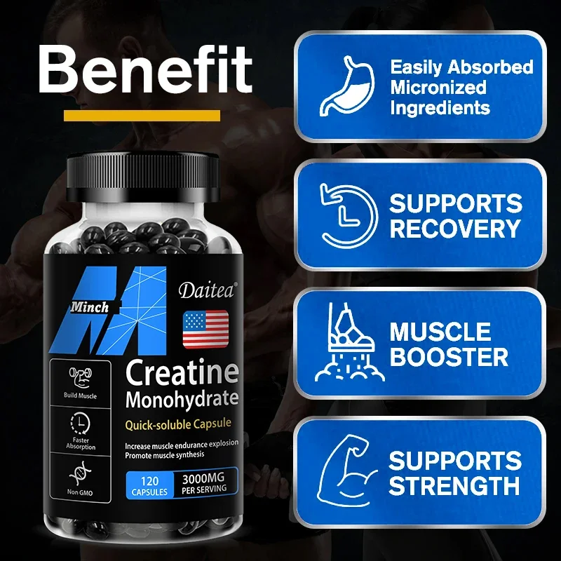 Daitea Creatine 3000 mg Monohy - огляд і ціна Pre Workout Supplement