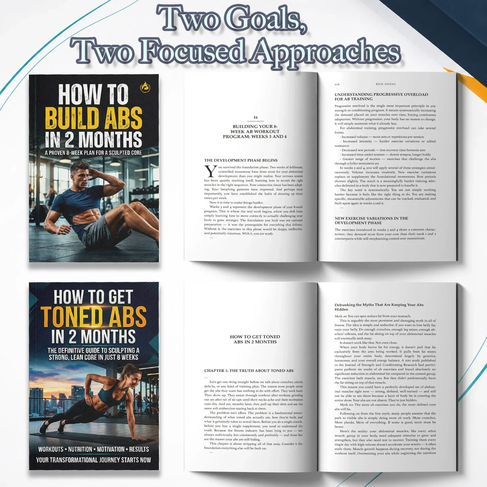 2-Book Abs Training Guide Set  - огляд і ціна Nutrition Workout