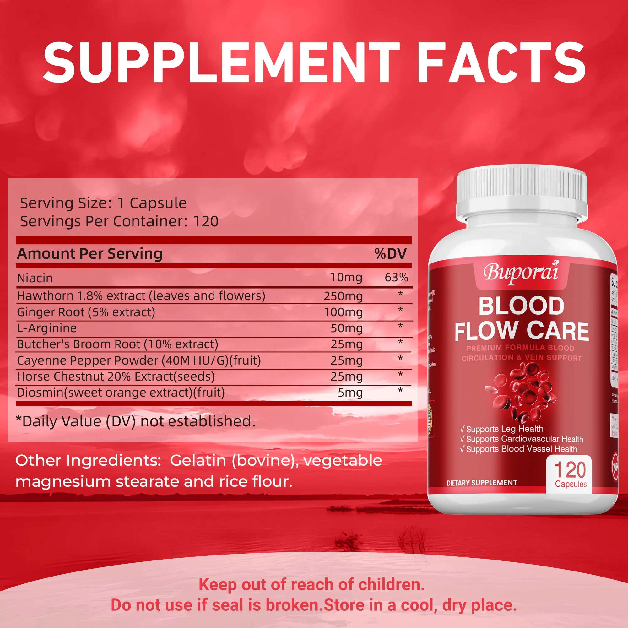 Blood Flow Care - Improves Cir - огляд і ціна Pre Workout Supplement