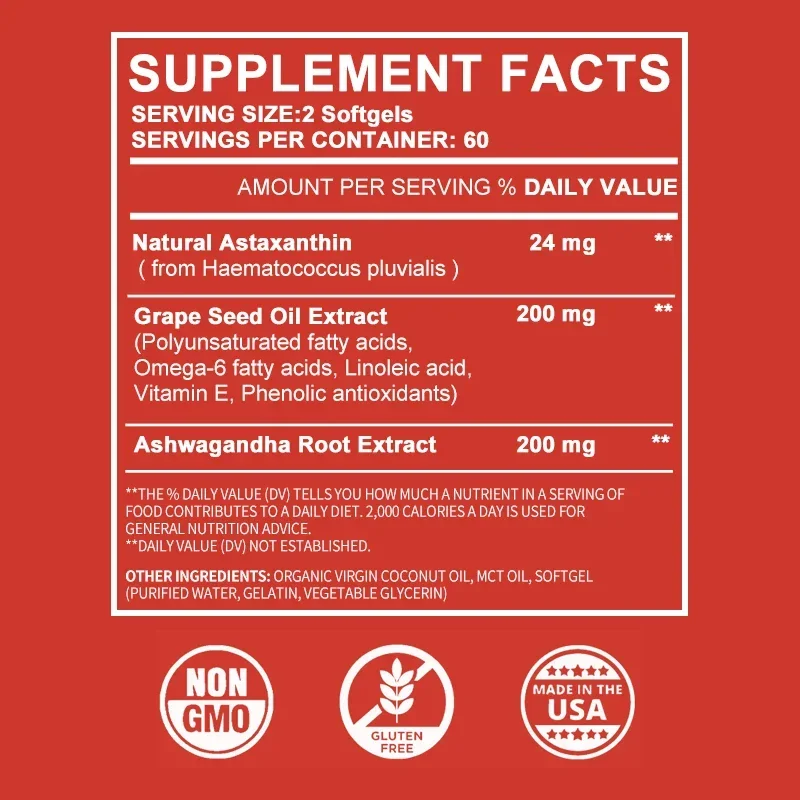 Astaxanthin - Promotes Cardiov - огляд і ціна Pre Workout Supplement