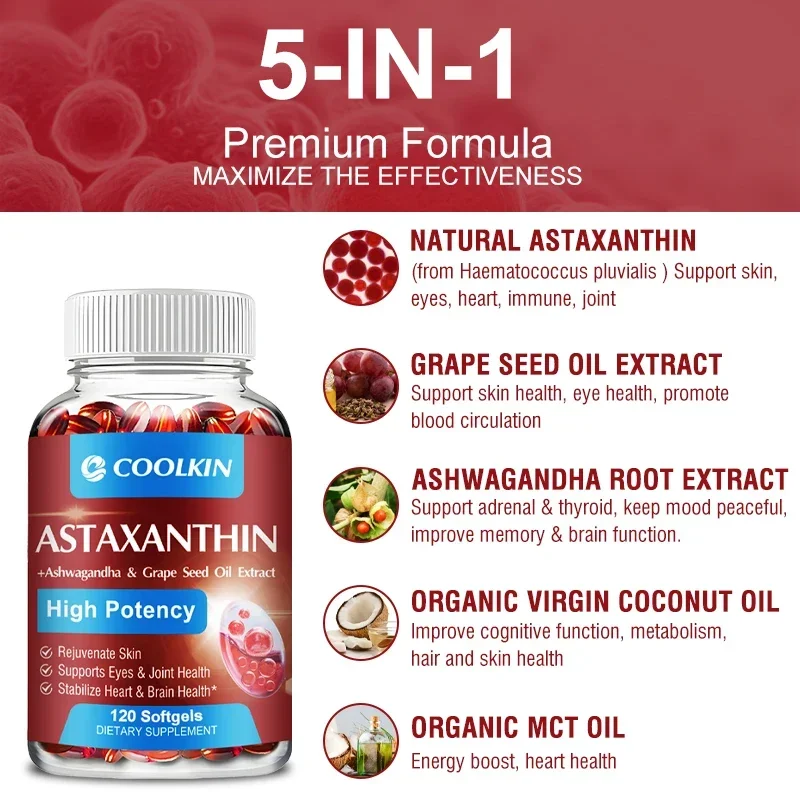 Astaxanthin - Promotes Cardiov - огляд і ціна Pre Workout Supplement