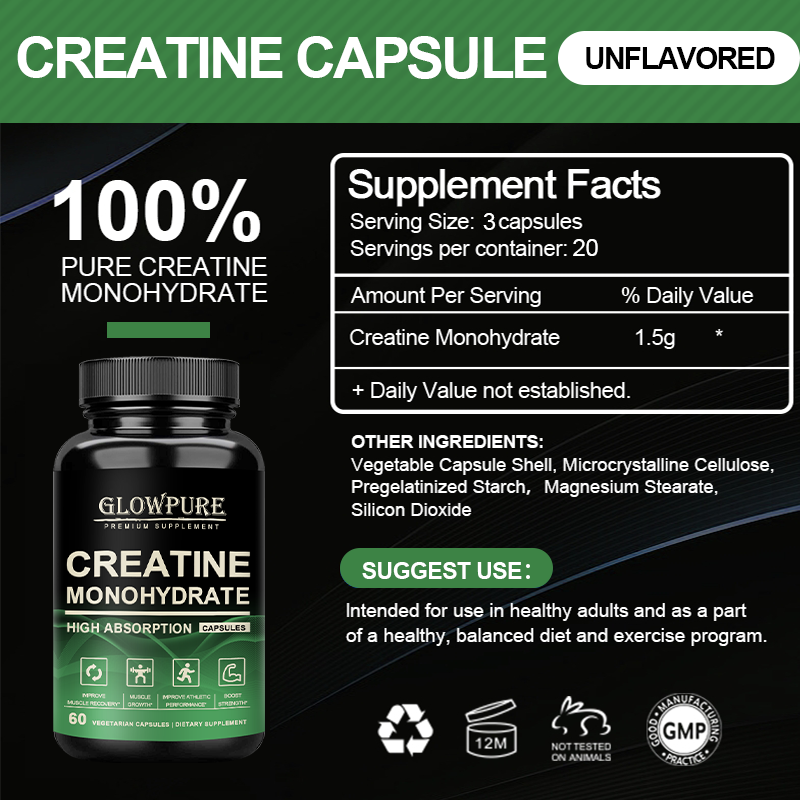Creatine Monohydrate Capsules  - огляд і ціна Nutrition Workout